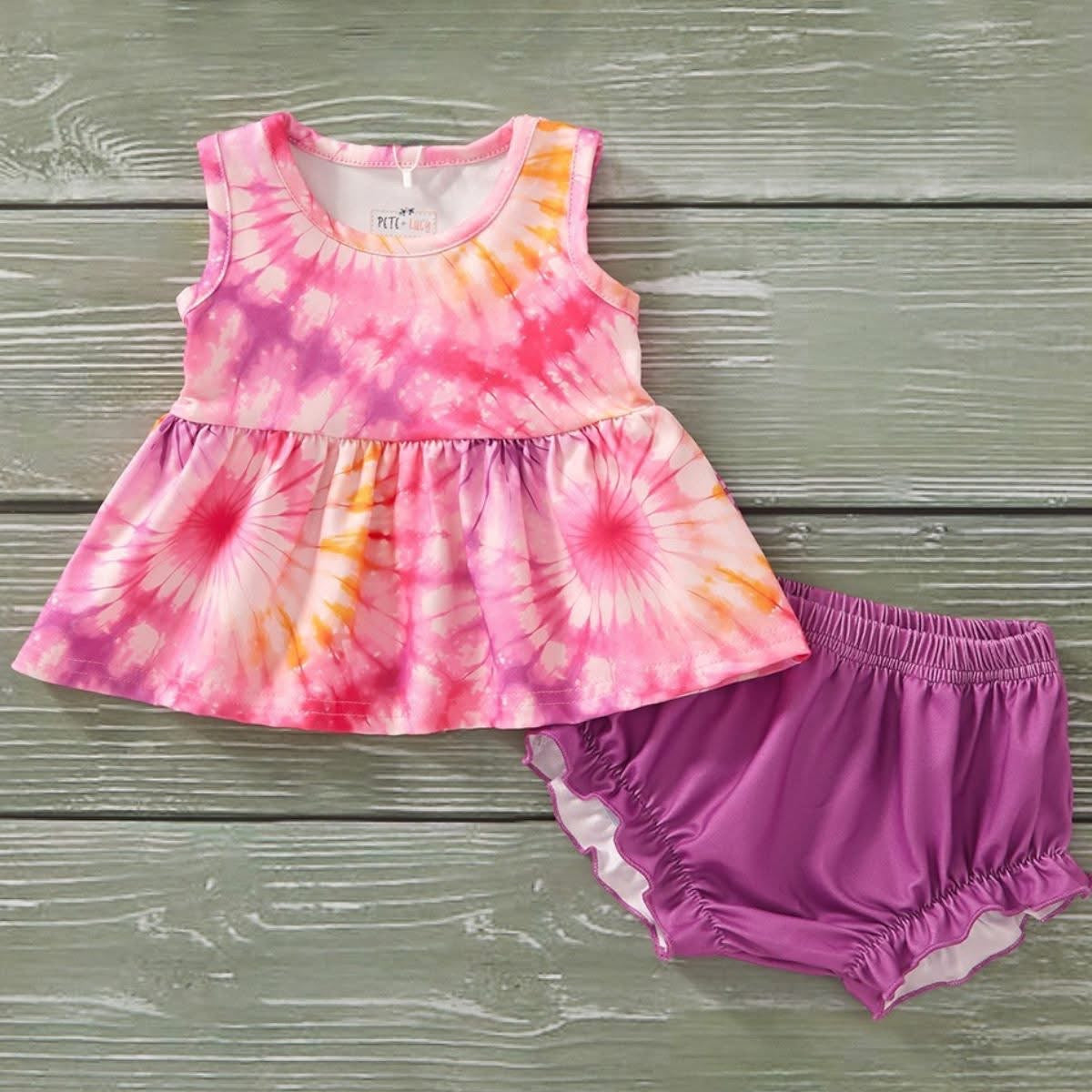 Tye Dye Vibes Infant Bummie Set