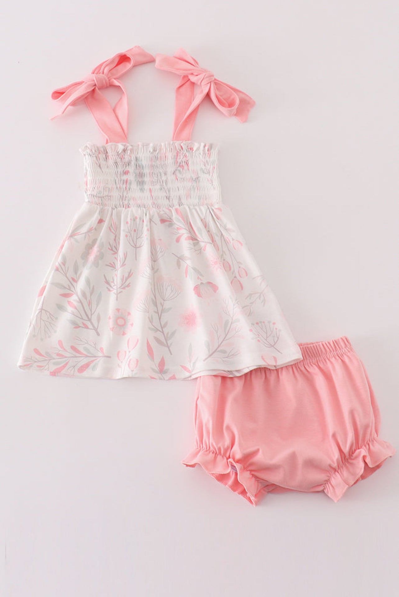 Meadow Blush Dreams Smocked Bloomer Set