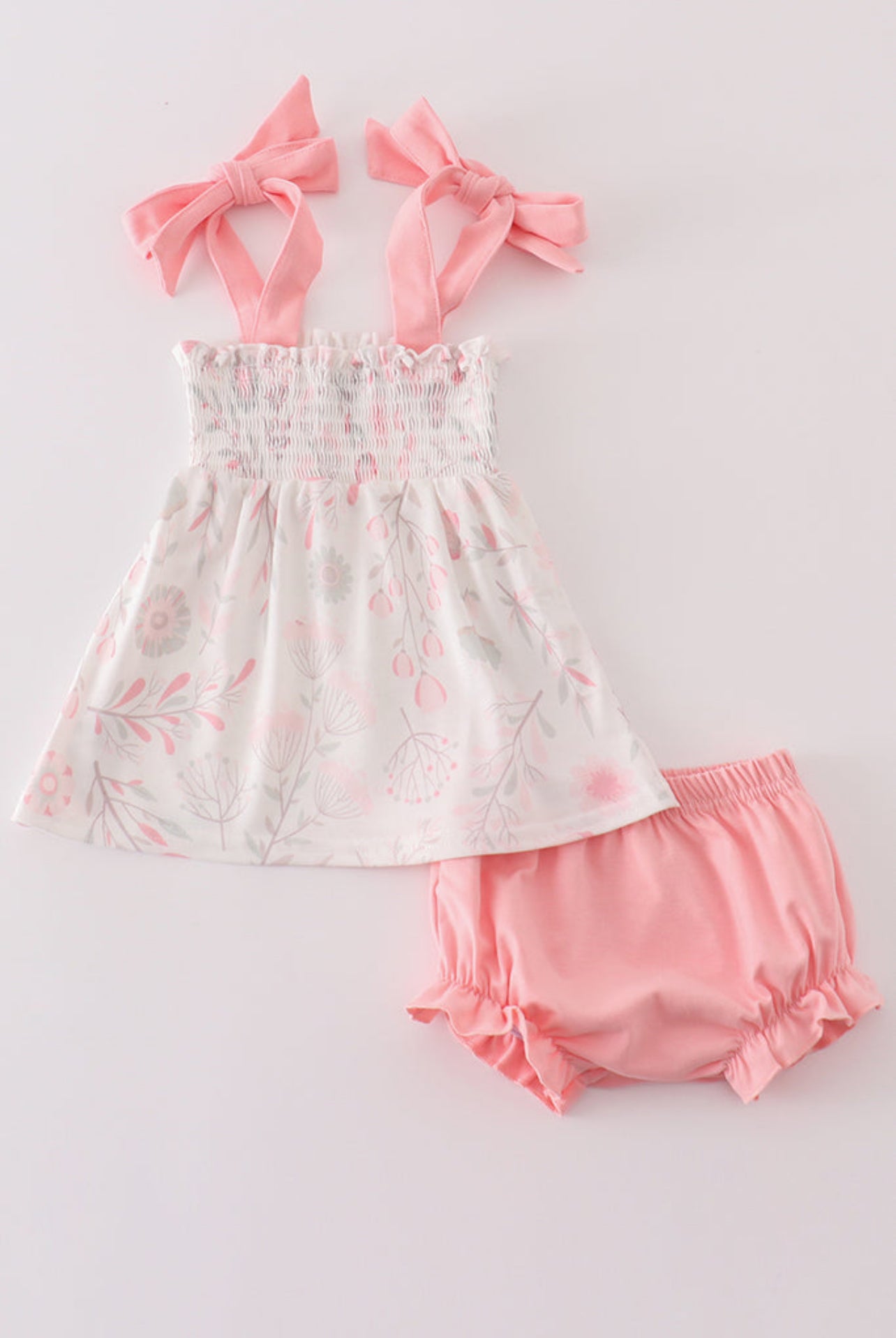 Meadow Blush Dreams Smocked Bloomer Set