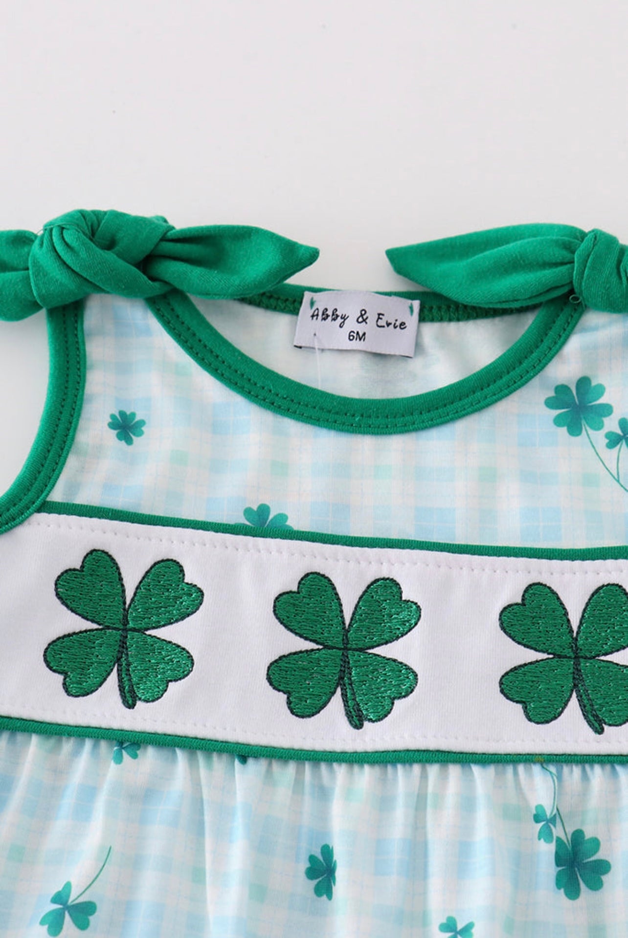 Lucky Charms Gingham Romper