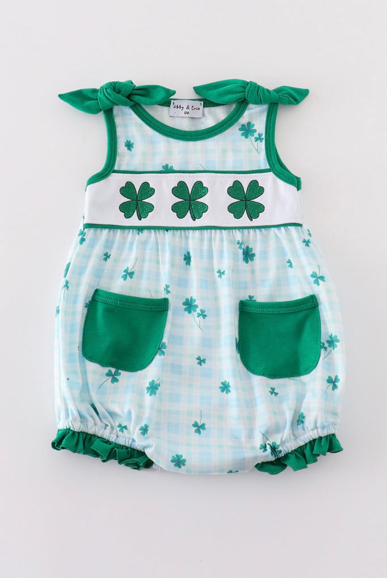 Lucky Charms Gingham Romper