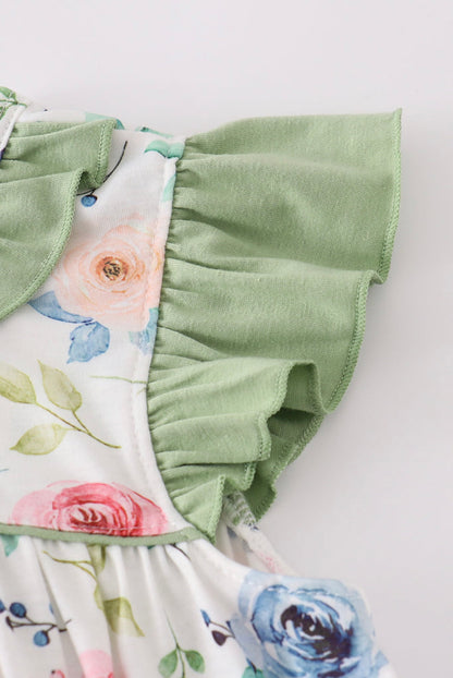 Mommy & Me: Garden Bloom Girls’ Ruffle Shorts Set