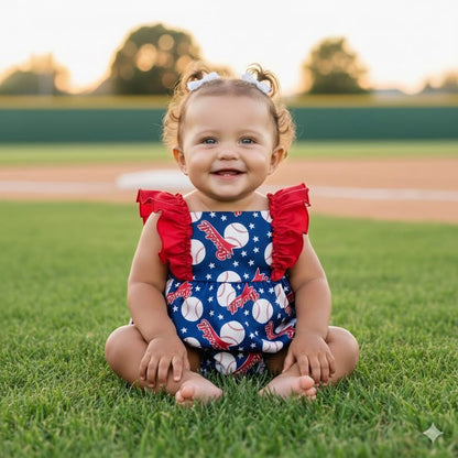 PRE-ORDER: PLAY BALL! ROMPER ~ EXPECTED ARRIVAL 03.16.2026