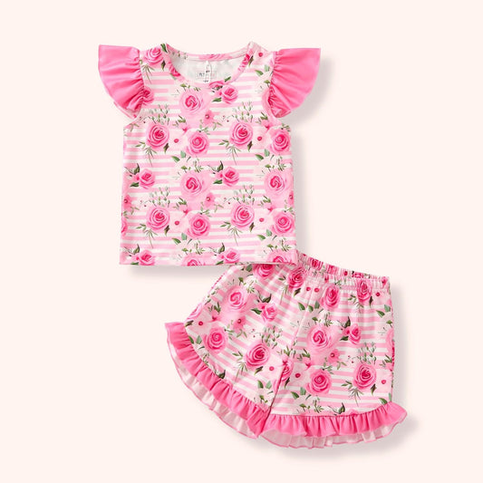 PRE-ORDER: PINK POSIES LOUNGEWEAR SET ~ EXPECTED ARRIVAL 03.23.2026