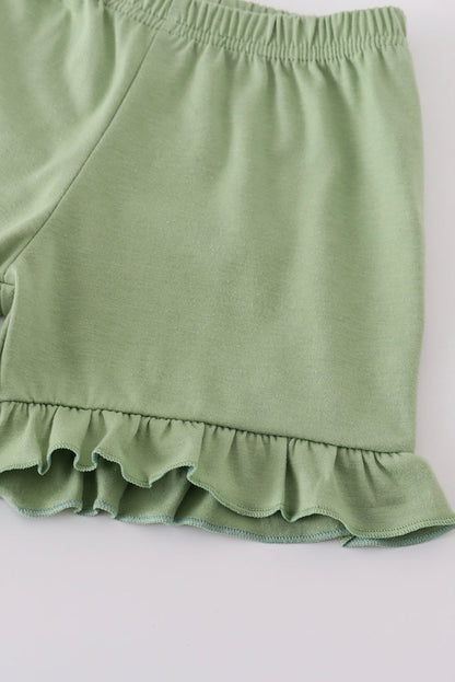 Mommy & Me: Garden Bloom Girls’ Ruffle Shorts Set