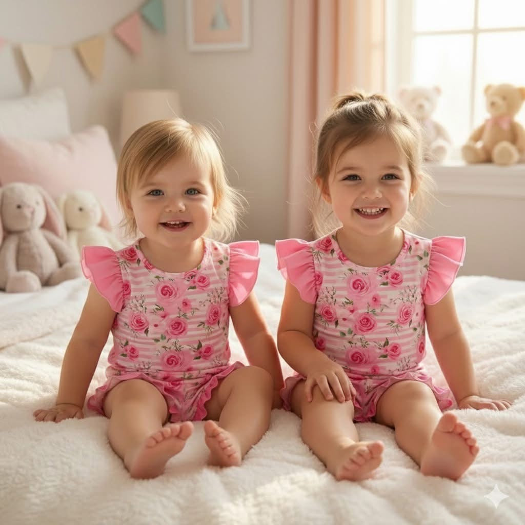 PRE-ORDER: PINK POSIES LOUNGEWEAR SET ~ EXPECTED ARRIVAL 03.23.2026