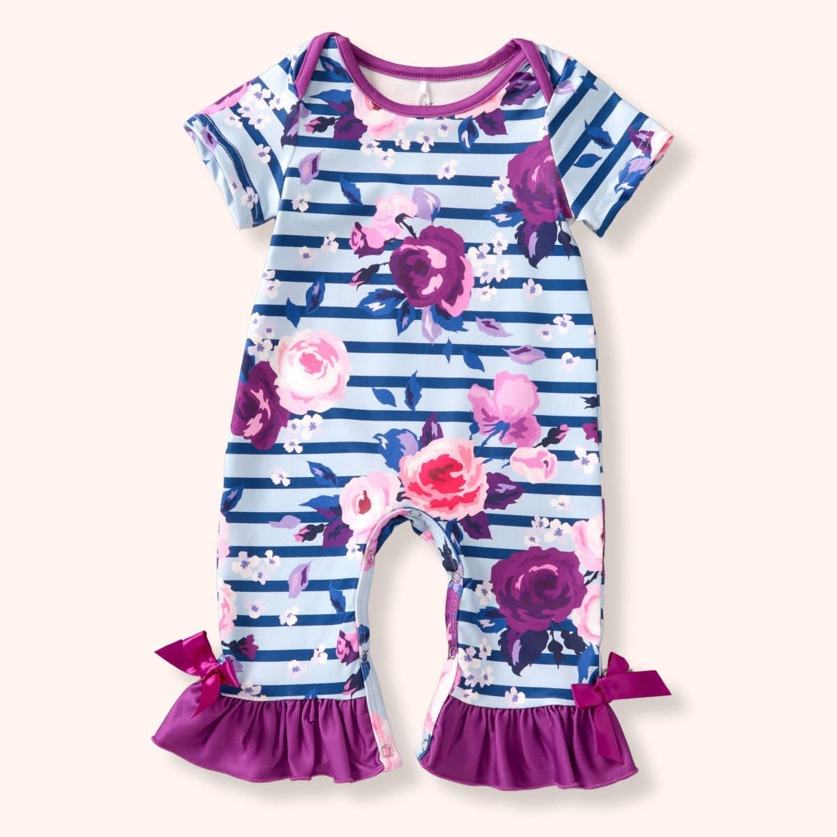 Botanic Beauty Bow Ruffle Romper