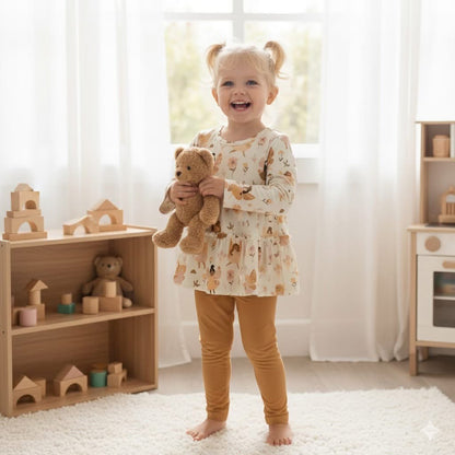 Boho Fairies Long Sleeve Peplum Pants Set