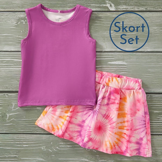 Tye Dye Vibes Skort Set