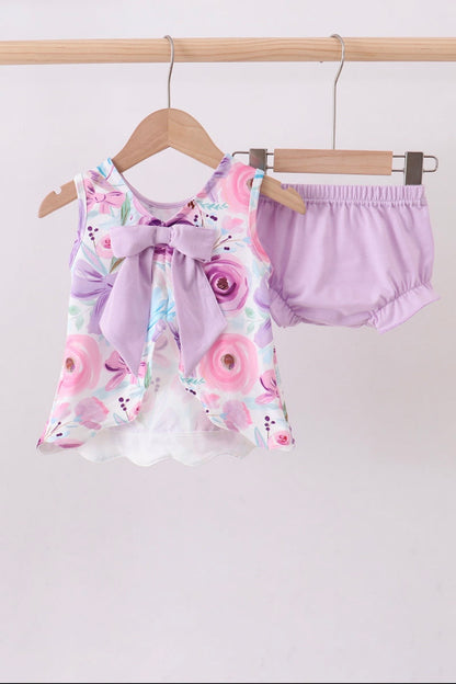 Mommy & Me: Blush Bloom Baby Girl Bloomer Set ~ 2 Week Turnaround
