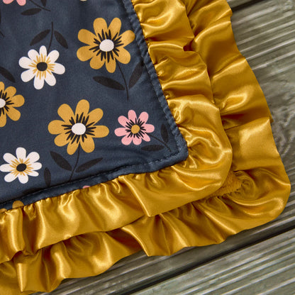 Golden Bouquet Minky Blanket