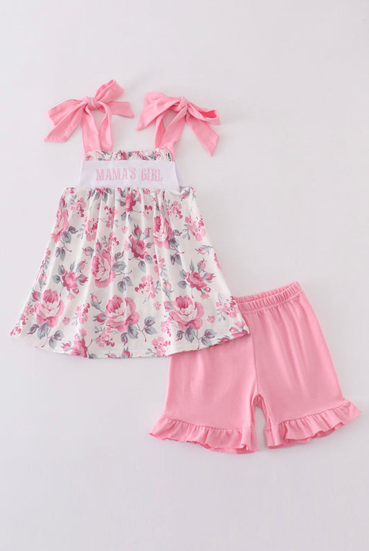 Mama’s Bloom Ruffled Shorts Set