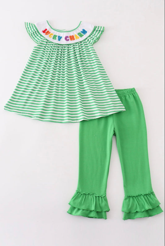 Rainbow Wishes Ruffled Pant Set